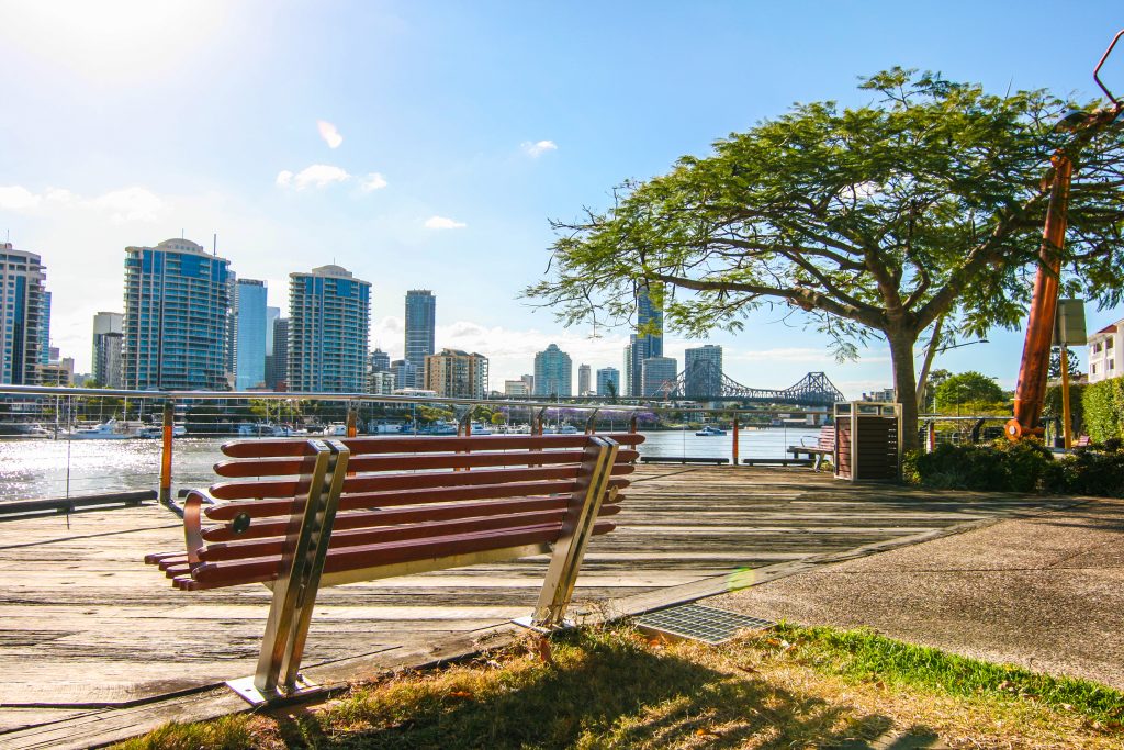 A,Riverside,Spot,At,New,Farm;,A,Suburb,In,Brisbane